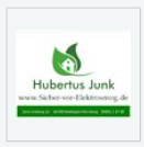 Visitenkarte Hubertus Junk - www.Sicher-vor-Elektrosmog.de Logo Hubertus Junk